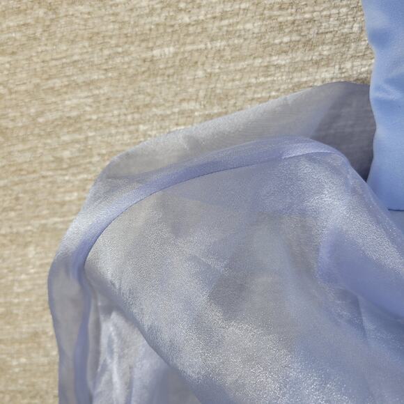 Michelangelo Gown Womens 6 Blue Beaded Whimsical Fairy Corset Halter Prom Dress - Picture 12 of 16